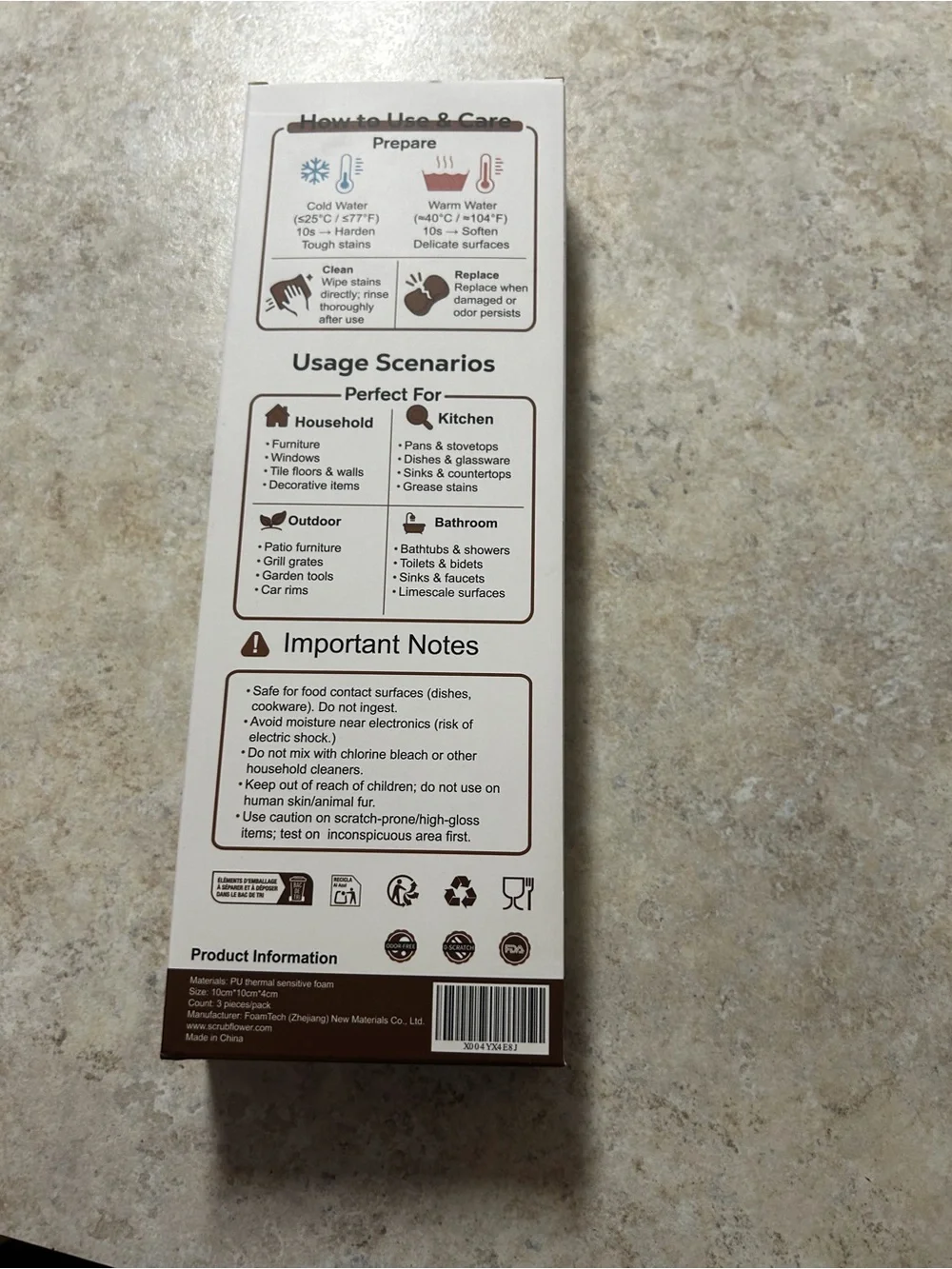 Brown Cleaning Scrubber
